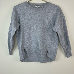 Joie Gray Wool Pullover Sweater, XS